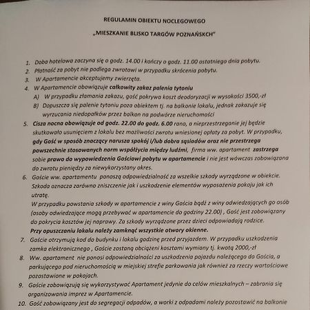 Mieszkanie Blisko Targow Poznanskich Apartment Bagian luar foto